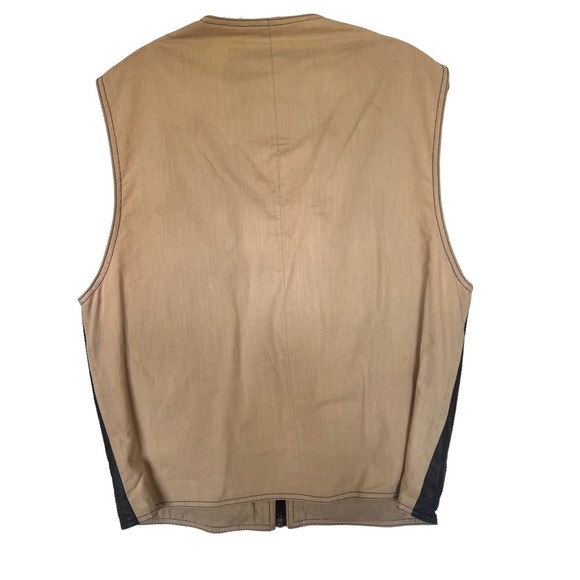 Wilson's Leather Adventure Bound Vintage Men's Brown Leather Vest Size S - Picture 3 of 6